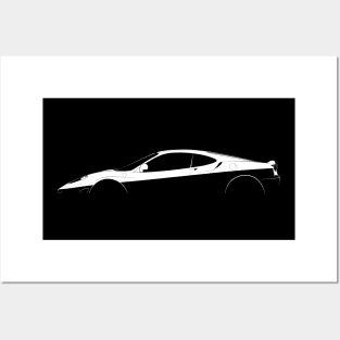 Ferrari F430 Scuderia Silhouette Posters and Art